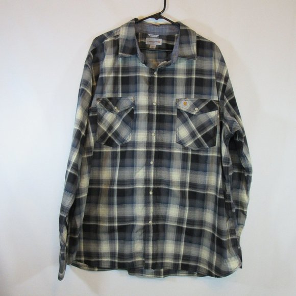 Carhartt Other - Carhartt Plaid Button Down Work Shirt